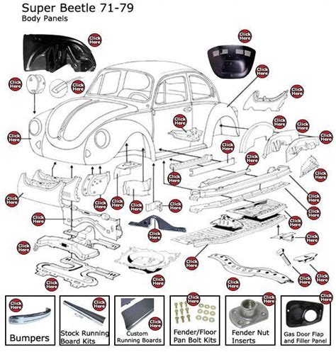 type 3 beetle parts